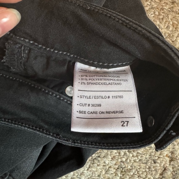 Black Distressed KanCan Skinny Jeans - Picture 5 of 7